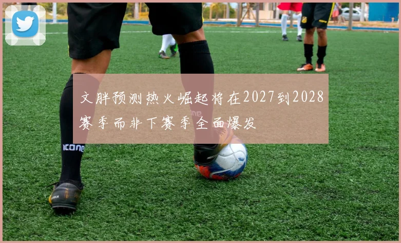 文胖预测热火崛起将在2027到2028赛季而非下赛季全面爆发